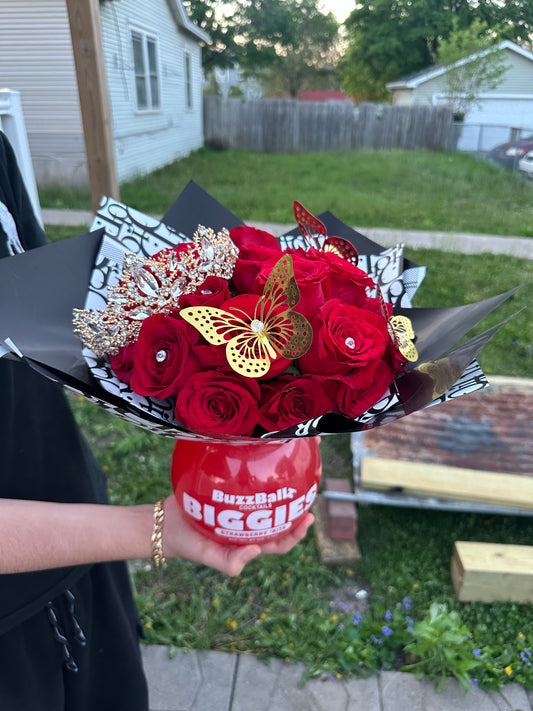 bottle bouquet ( bottle not included ) 🍾