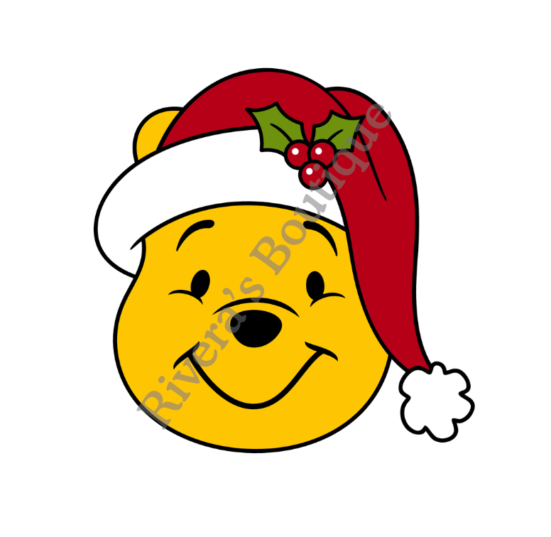 pooh - xmas SVG
